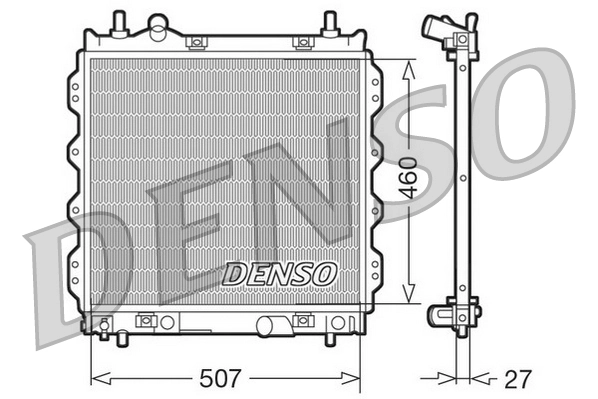 Radiateur, refroidissement du moteur DENSO DRM06005