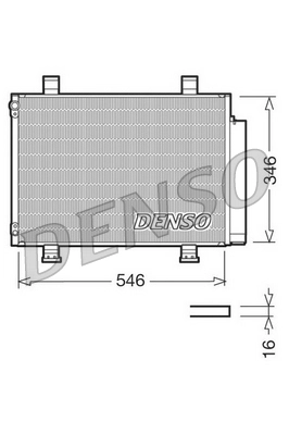 Condenseur, climatisation DENSO DCN47001
