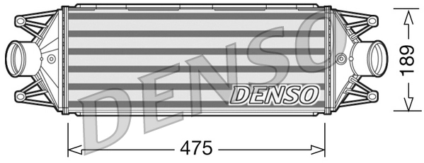 Intercooler, échangeur DENSO DIT12002