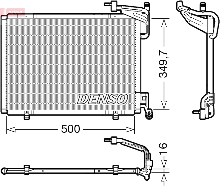 Condenseur, climatisation DENSO DCN10054