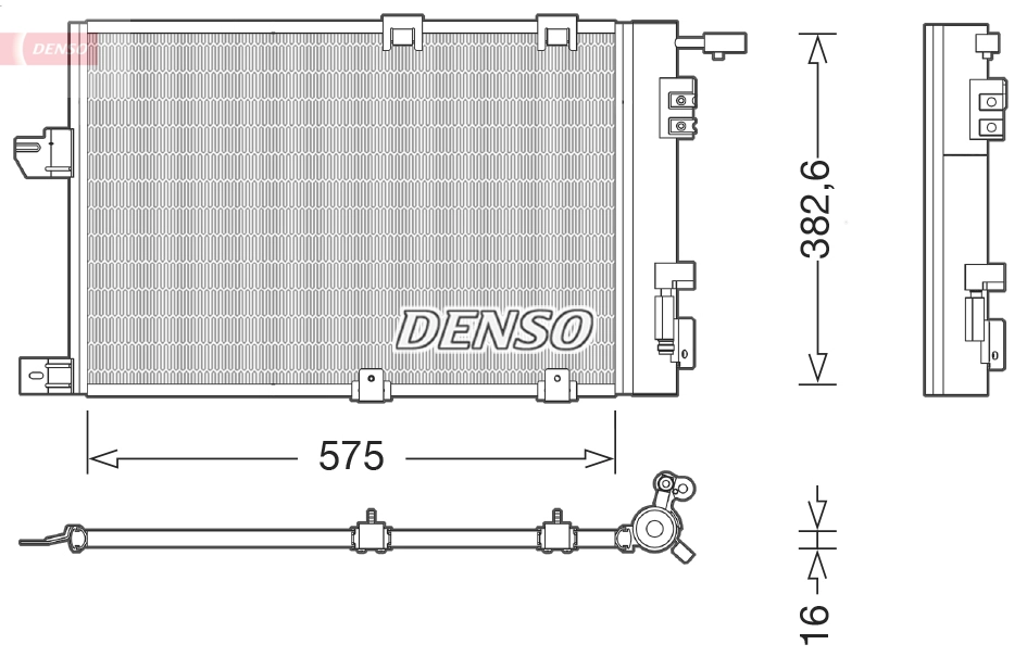 Condenseur, climatisation DENSO DCN20038