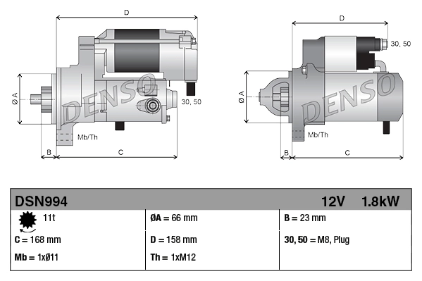 Démarreur DENSO DSN994