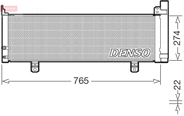Condenseur, climatisation DENSO DCN50129