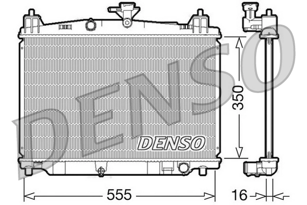 Radiateur, refroidissement du moteur DENSO DRM44016