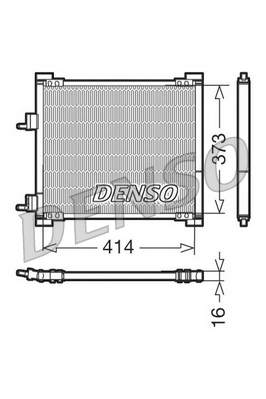 Condenseur, climatisation DENSO DCN10015