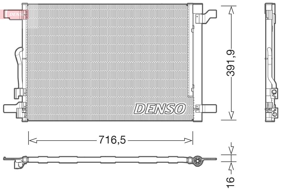 Condenseur, climatisation DENSO DCN32024