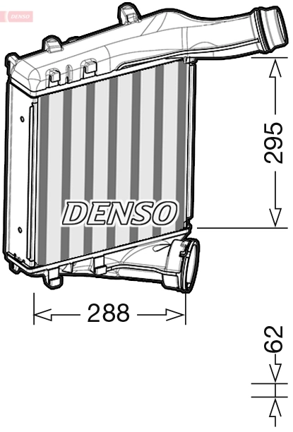 Intercooler, échangeur DENSO DIT28019