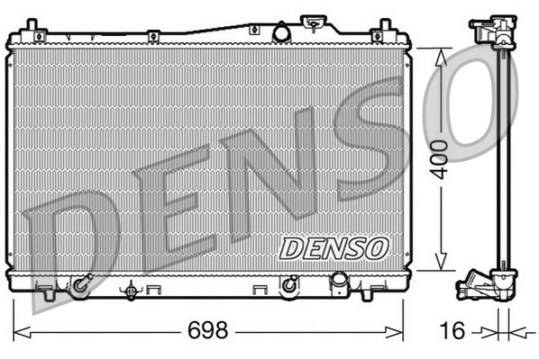 Radiateur, refroidissement du moteur DENSO DRM40017