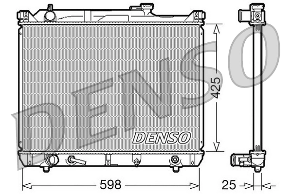Radiateur, refroidissement du moteur DENSO DRM47021