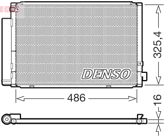Condenseur, climatisation DENSO DCN50126