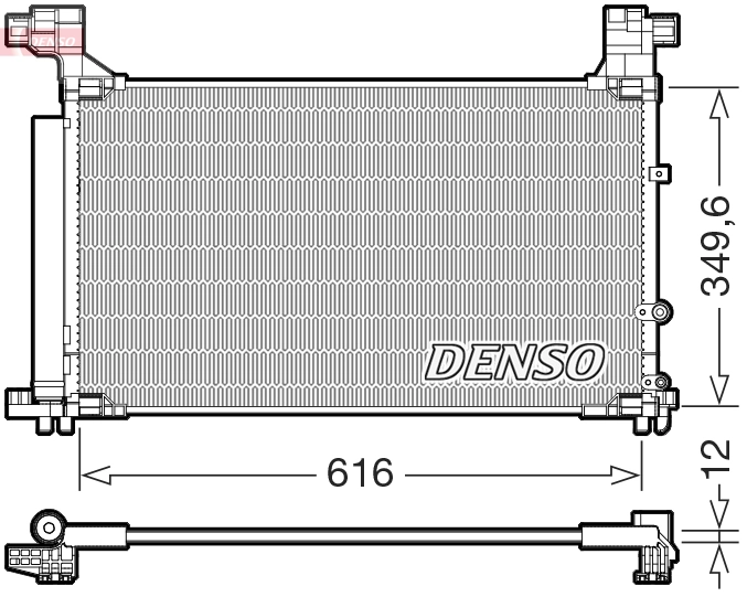 Condenseur, climatisation DENSO DCN50132