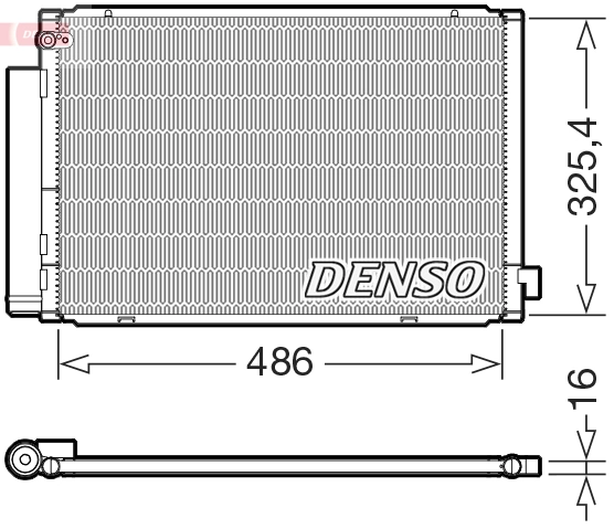 Condenseur, climatisation DENSO DCN50125