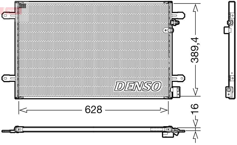 Condenseur, climatisation DENSO DCN02037