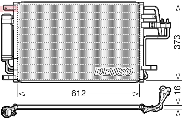 Condenseur, climatisation DENSO DCN41007