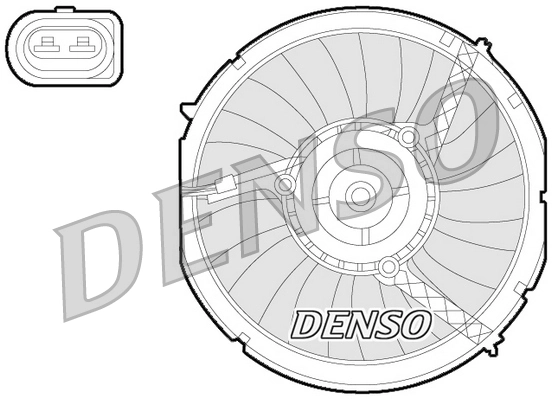 Ventilateur, refroidissement du moteur DENSO DER02003