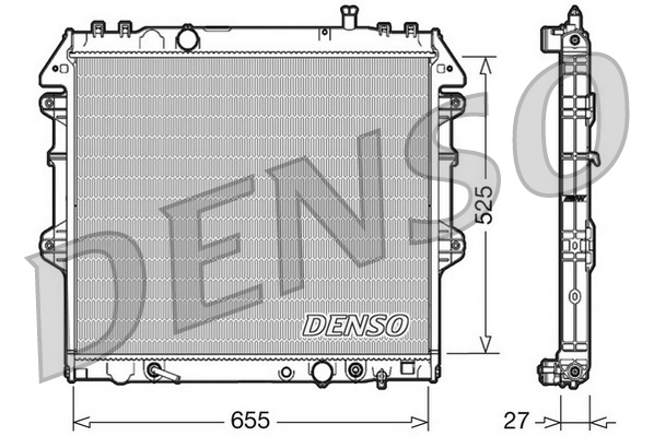 DENSO DRM50045 — Радіатор охолоджування
