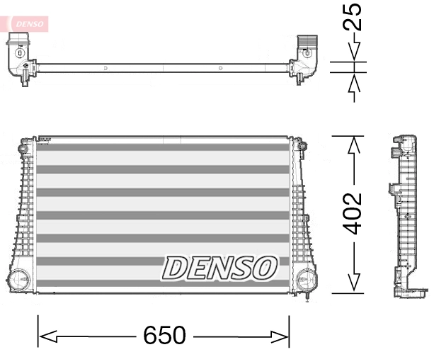 Intercooler, échangeur DENSO DIT06003