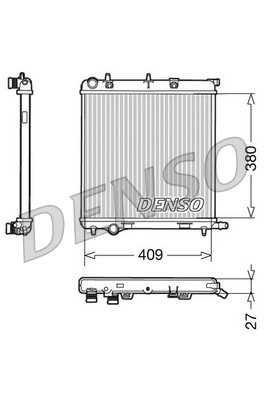 Radiateur, refroidissement du moteur DENSO DRM21026