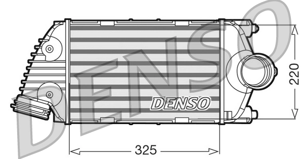 Intercooler, échangeur DENSO DIT28016