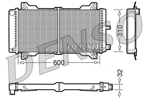 Radiateur, refroidissement du moteur DENSO DRM10014
