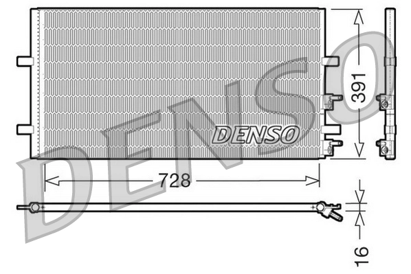 Condenseur, climatisation DENSO DCN10017