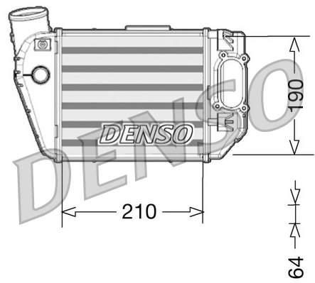 Intercooler, échangeur DENSO DIT02021