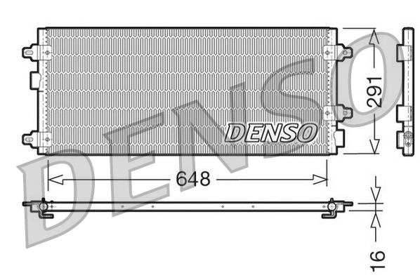 Condenseur, climatisation DENSO DCN13003