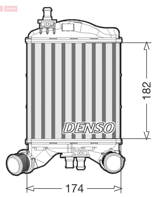 Intercooler, échangeur DENSO DIT09112