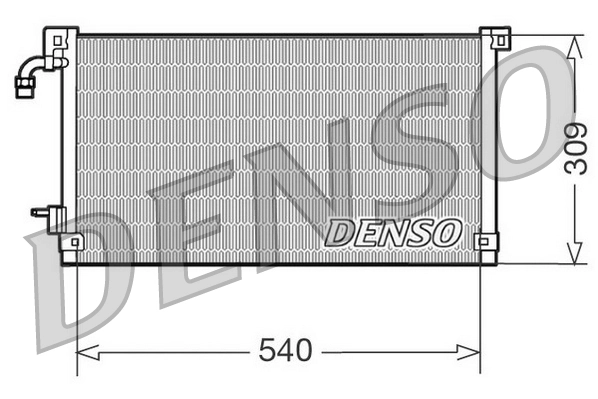 Condenseur, climatisation DENSO DCN21004
