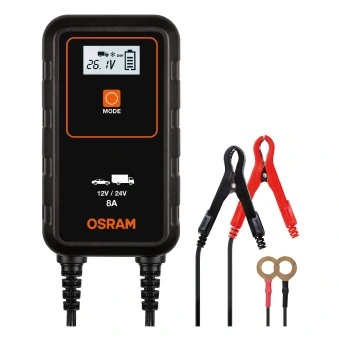 CHARGEUR DE BATTERIES RECHARGEABLES INTELLIGENT OEBCS 908 8 A, 12 V / 24 V