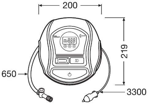 Компресор для підкачування шин OSRAM (OTIC650)