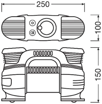 AMS-OSRAM OTI830 — Компресор для накачування шин