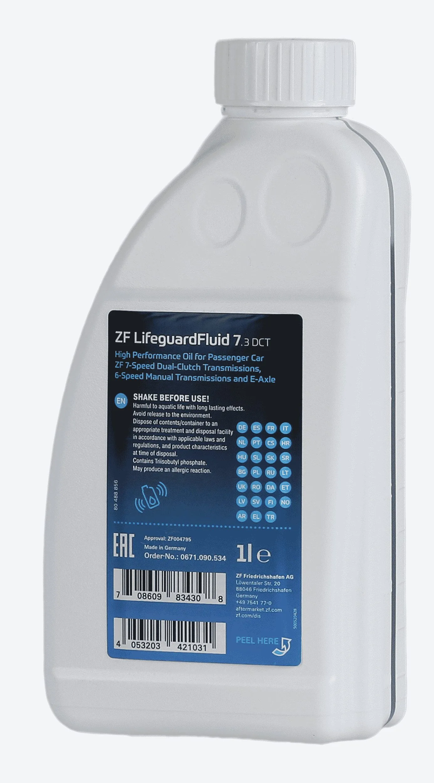 ZF 0671.090.534 — Олива трансмісійна Lifeguard eFluid 2 1л