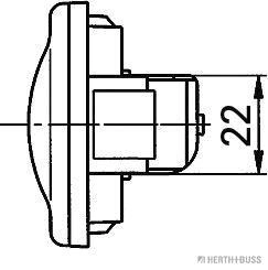 Feu latéral HERTH+BUSS ELPARTS 82710143