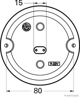 Feu clignotant HERTH+BUSS ELPARTS 83700111