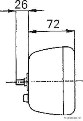 Feu arrière HERTH+BUSS ELPARTS 83830212