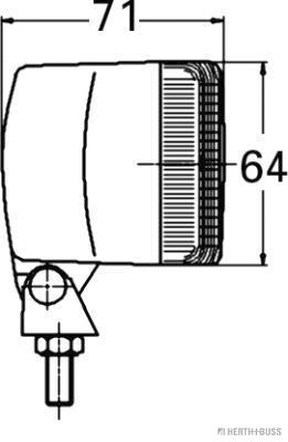 Feu clignotant HERTH+BUSS ELPARTS 82710237