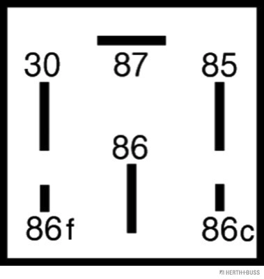 Relais, courant de travail HERTH+BUSS ELPARTS 75896493