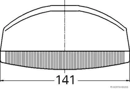 Feu de recul HERTH+BUSS ELPARTS 81670021