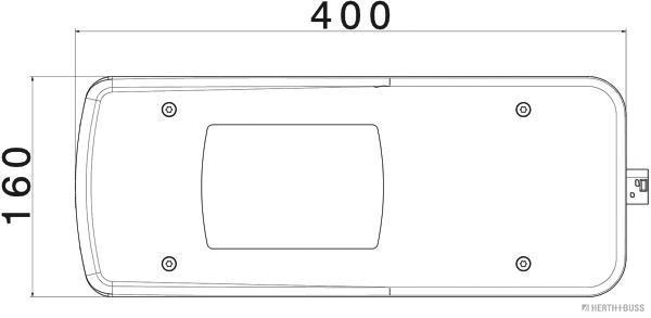 Feu arrière HERTH+BUSS ELPARTS 83840994