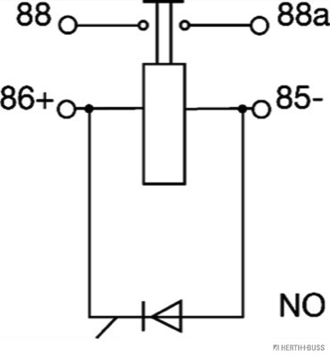 Relais, courant de travail HERTH+BUSS ELPARTS 75613303