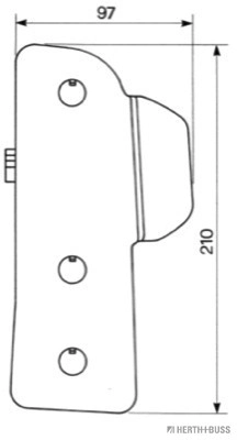 Feu clignotant HERTH+BUSS ELPARTS 83700605