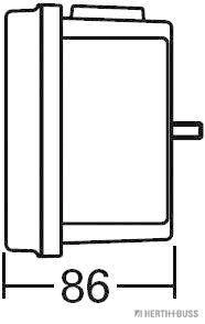 Feu arrière HERTH+BUSS ELPARTS 83840057