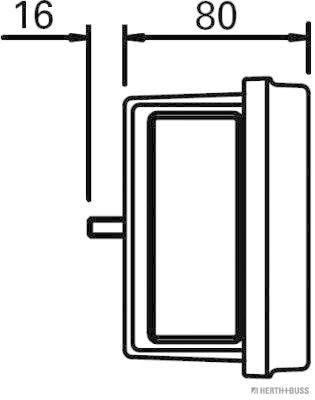 Feu arrière HERTH+BUSS ELPARTS 83840656
