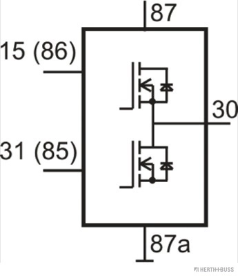 Relais, courant de travail HERTH+BUSS ELPARTS 75614202