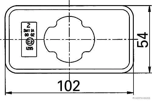 Feu latéral HERTH+BUSS ELPARTS 82710143
