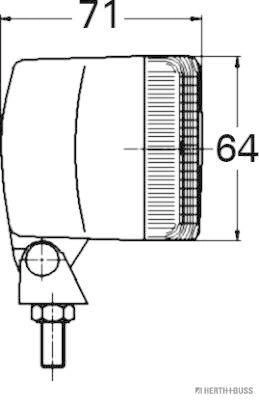 Feu de recul HERTH+BUSS ELPARTS 81670021