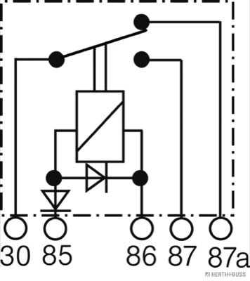 Relais, courant de travail HERTH+BUSS ELPARTS 75614154
