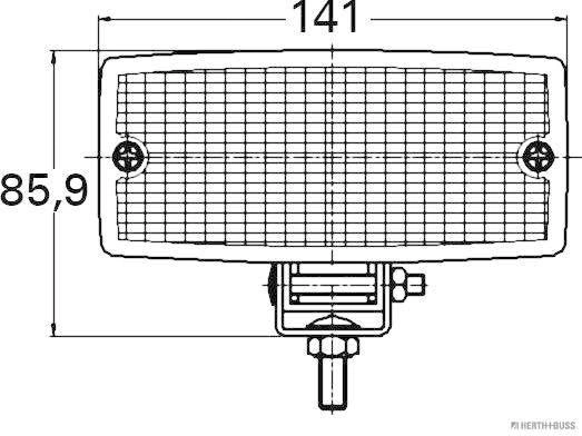 Feu de recul HERTH+BUSS ELPARTS 81670021