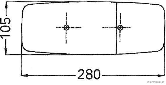 Feu arrière HERTH+BUSS ELPARTS 83830212